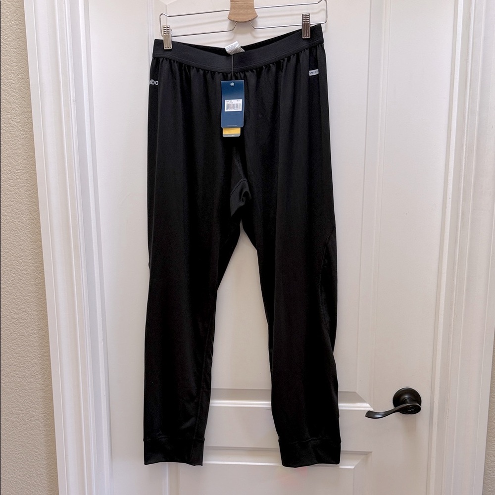 3 pairs of Reebok Men's PlayDry SpeedWick Black Joggers XL. NWT.